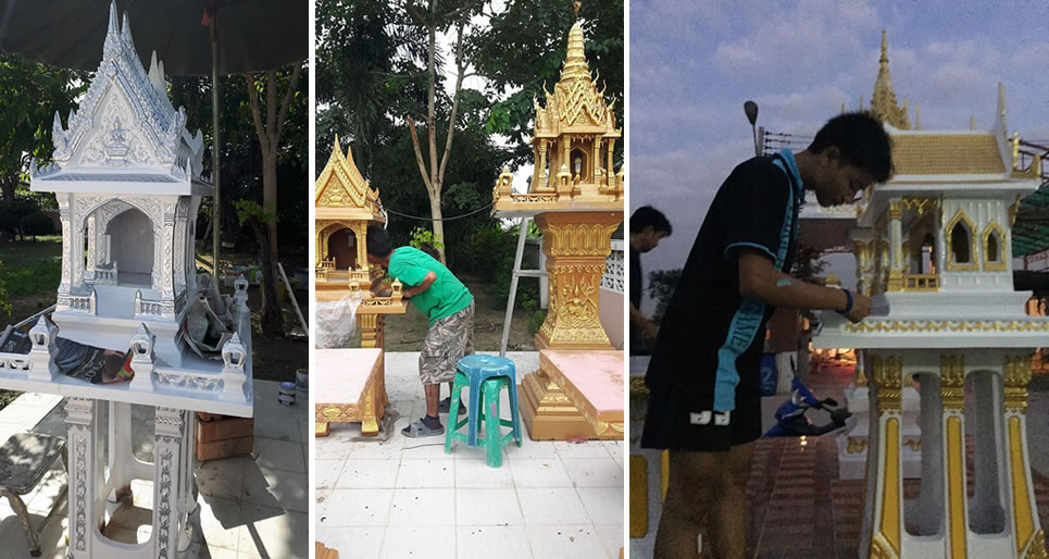 รับซอมศาลพระภูมิ ศาลตายาย ศาลพระพรหม ราคาประหยัด ปทุมธานี กรุงเทพ  และต่างจังหวัด